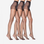 3-Pack Fit 20 DEN panty ZWART