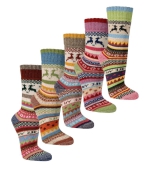3-pack Warme Scandinavische Hygge sokken 