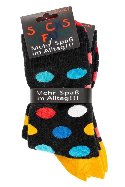 2-PACK Colored Dots SOCKS4FUN